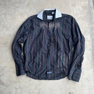 Christopher Wicks English Laundry Y2k Shirt button down Affliction style Mens si